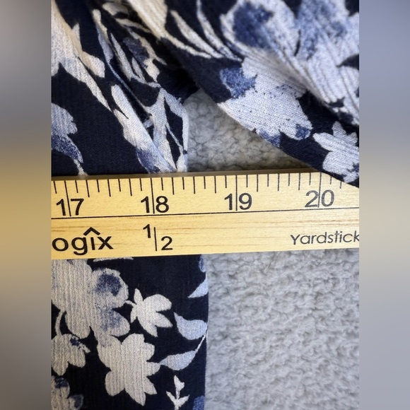 J Jill navy floral dress size small preowned - Picture 8 of 10